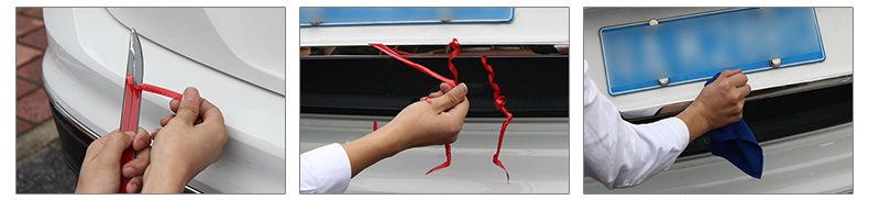 Монтаж хрому накладки на кромку багажника VW Tiguan II (2016-)