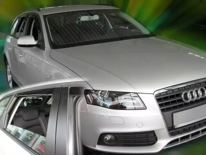 Ветровики Audi A4 B8 (08-15) Avant - Heko (вставные) 4