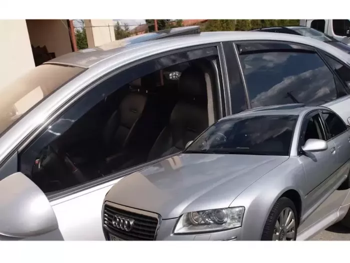 Ветровики Audi A8 D3 (02-10) Sedan - Heko (вставные) 4