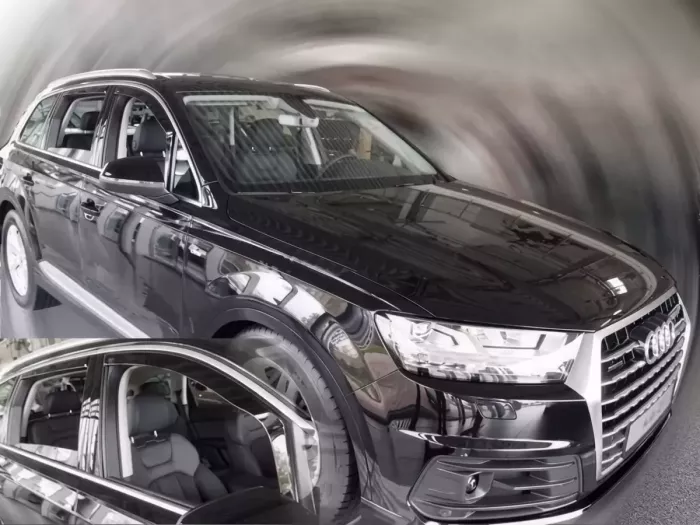 Дефлектори вікон Audi Q7 I (4L; 05-15) - Heko (вставні вітровики) 4