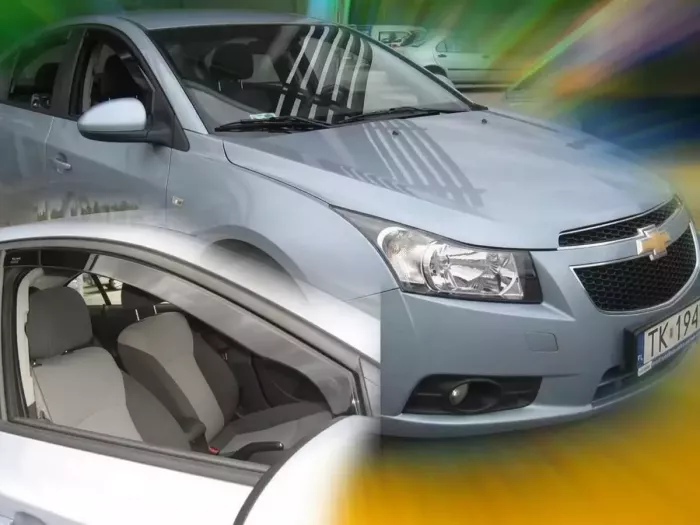 Ветровики Chevrolet Cruze J300 (11-17) Hatchback - Heko (вставные) 4