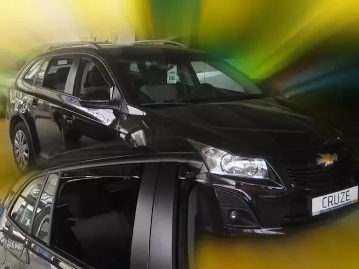 Ветровики Chevrolet Cruze J300 (12-17) Универсал - Heko (вставные) 3