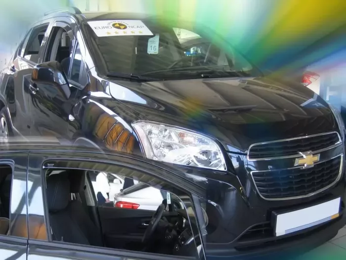 Дефлекторы окон Chevrolet Trax I (U200; 12-22) - Heko (вставные ветровики) 4