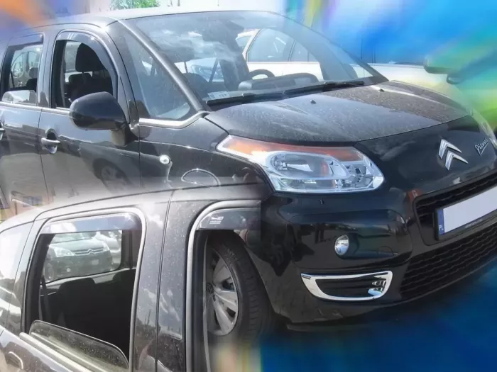 Дефлекторы окон Citroen C3 Picasso (09-17) - Heko (вставные ветровики) 4
