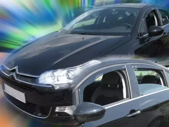 Дефлектори вікон Citroen C5 II (08-17) Sedan - Heko (вставні вітровики) 4