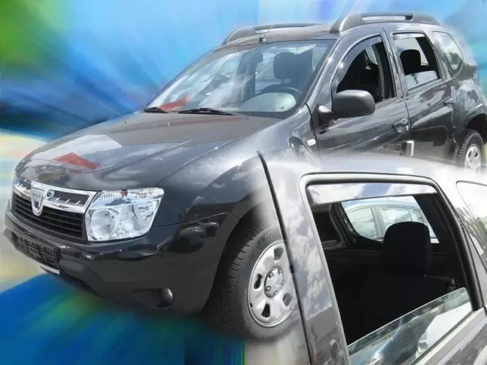 Дефлектори вікон Dacia Duster I (HS; 10-17) - Heko (вставні вітровики) 4