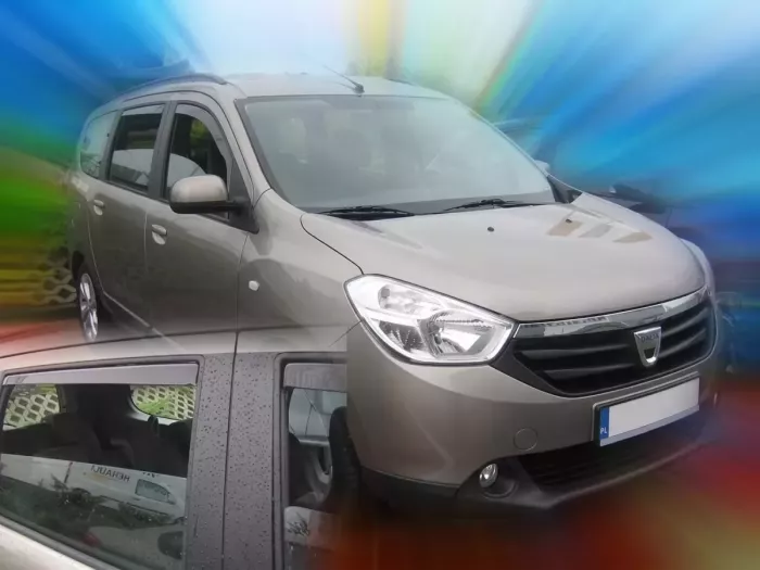 Дефлекторы окон Dacia Lodgy (12-22) - Heko (вставные ветровики) 3