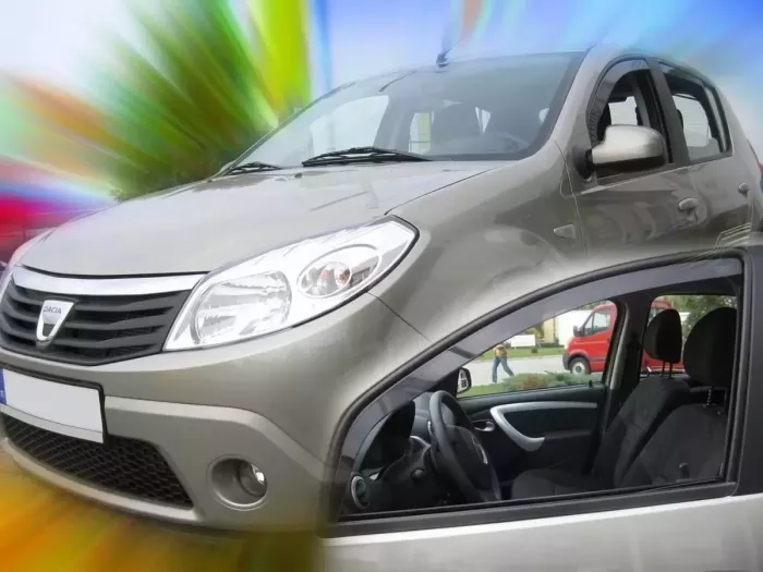Дефлекторы окон Dacia Sandero I (08-12) - Heko (вставные ветровики) 3