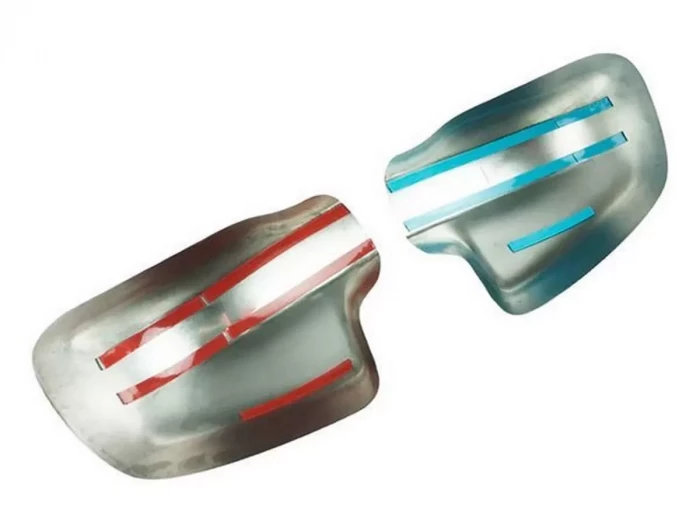 Хром накладки на зеркала Dacia Sandero I (B90; 08-12) - нержавеющая сталь 3