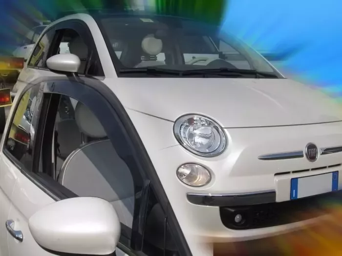 Дефлектори вікон Fiat 500 (07-) 3D - Heko (вставні вітровики) 4