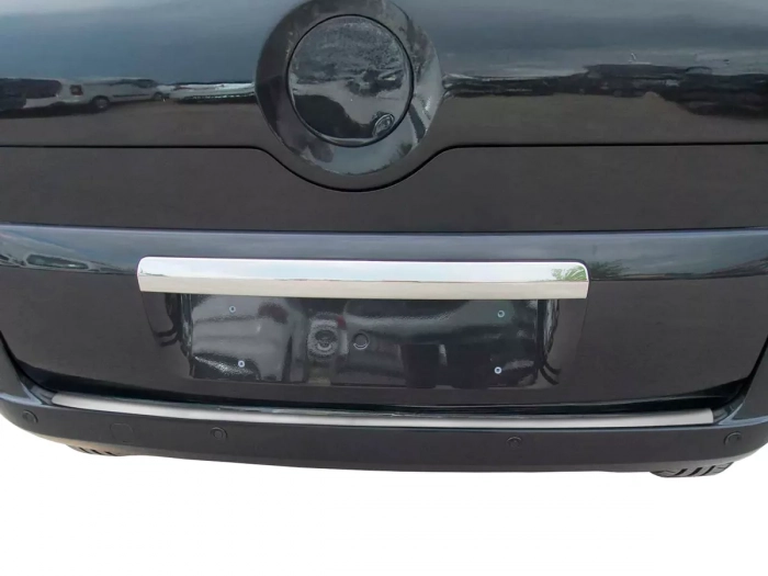 Накладка на задній бампер Citroen Nemo (08-) - без ребер (матова) 4