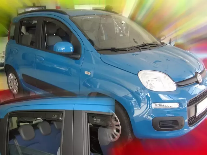 Дефлекторы окон Fiat Panda III (12-) 5D - Heko (вставные) 3