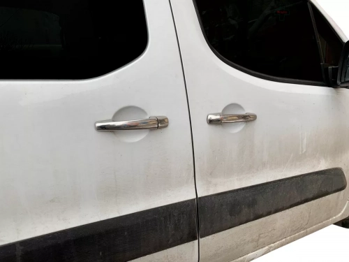 Хром накладки на ручки Fiat Scudo II (07-15) - Carmos (3 шт) 4