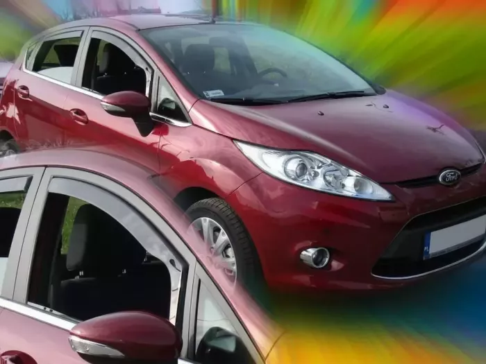 Дефлектори вікон Ford Fiesta Mk7 (08-17) 5D - Heko (вставні) 3