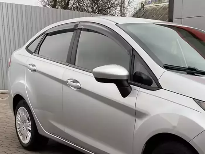 Дефлекторы окон Ford Fiesta Mk7 (08-16) Sedan - Hic (накладные) 5