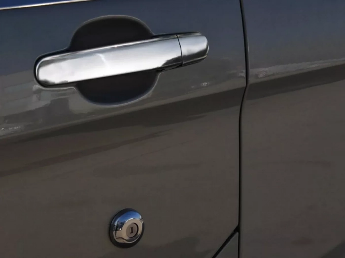 Хром накладки на ручки + замок Ford Custom (13-23) - Omsa (3 шт) 4