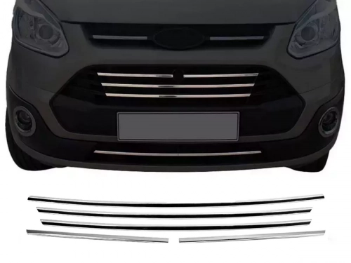 Хром на решётку бампера Ford Custom (13-17) - Carmos 1