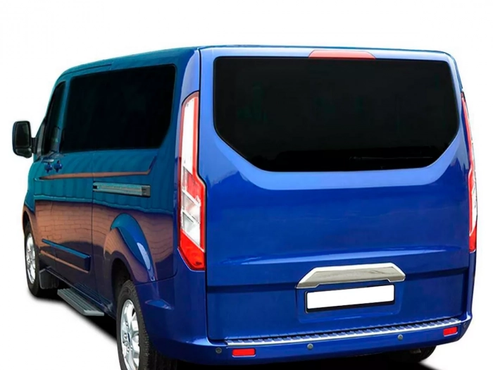 Хром накладка над номером Ford Custom (13-23) - 1 дверь (без камеры) 4