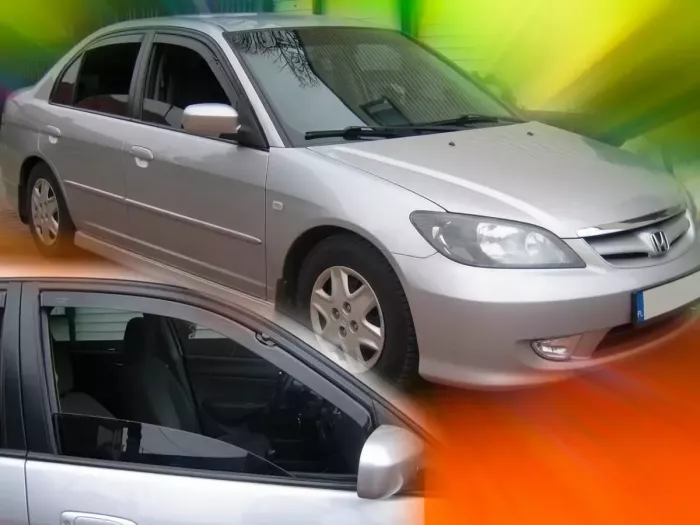 Дефлекторы окон Honda Civic VII (01-05) Sedan - Heko (вставные) 3
