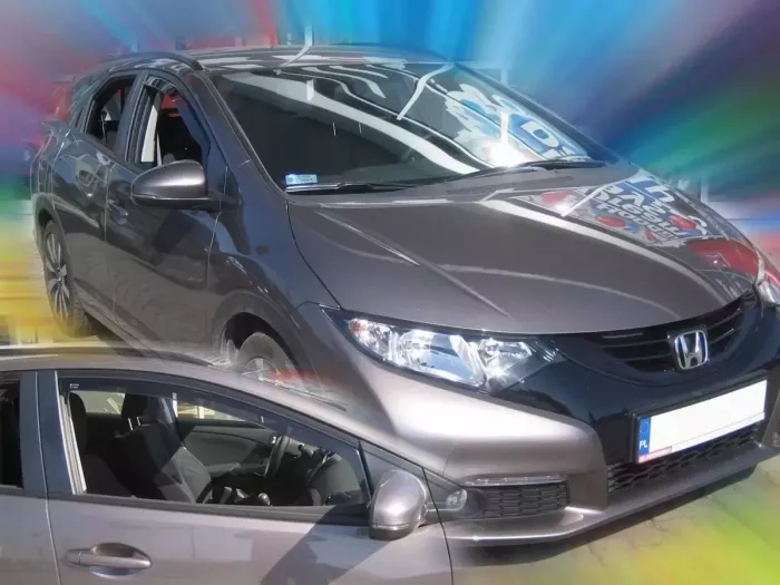 Дефлекторы окон Honda Civic 9 (14-16) Tourer - Heko (вставные) 3