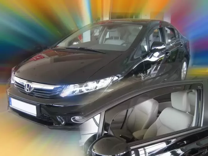 Дефлекторы окон Honda Civic 9 (12-15) Sedan - Heko (вставные) 3