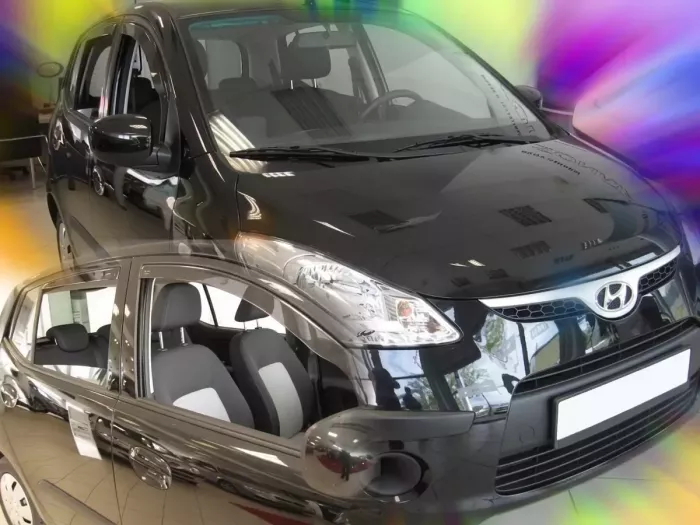 Дефлекторы окон Hyundai i10 I (08-13) - Heko (вставные) 4