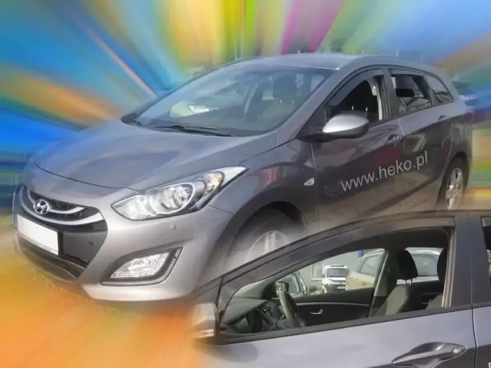 Дефлекторы окон Hyundai i30 (GD; 12-17) Универсал - Heko (вставные) 3