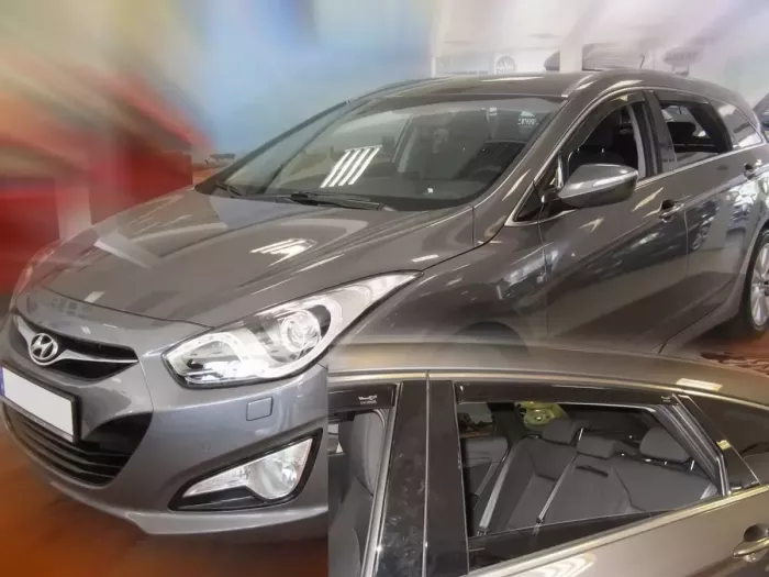 Дефлекторы окон Hyundai i40 (11-19) Универсал - Heko (вставные) 4
