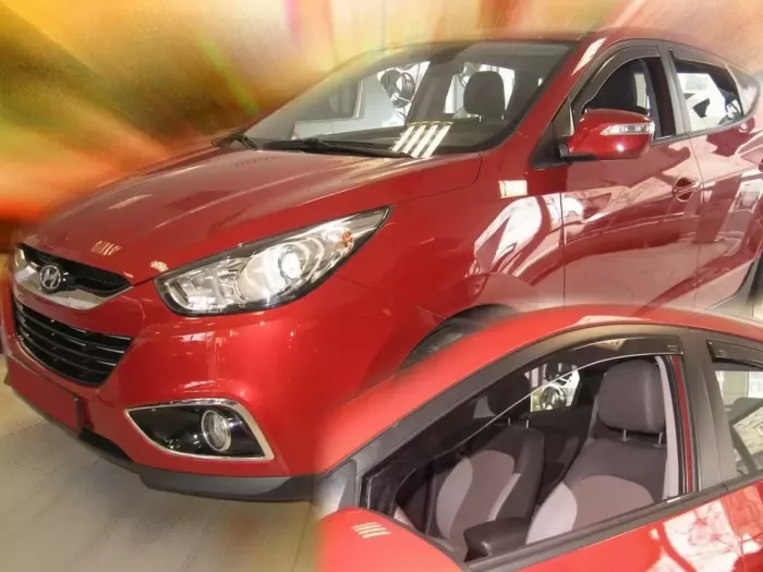 Дефлекторы окон Hyundai ix35 (10-15) - Heko (вставные) 3