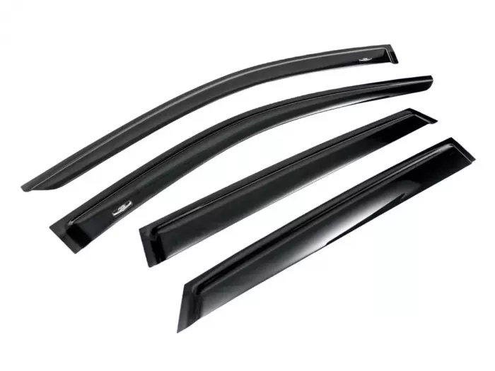 Дефлекторы окон Hyundai Santa Fe III (DM; 12-18) - Hic (накладные) 3
