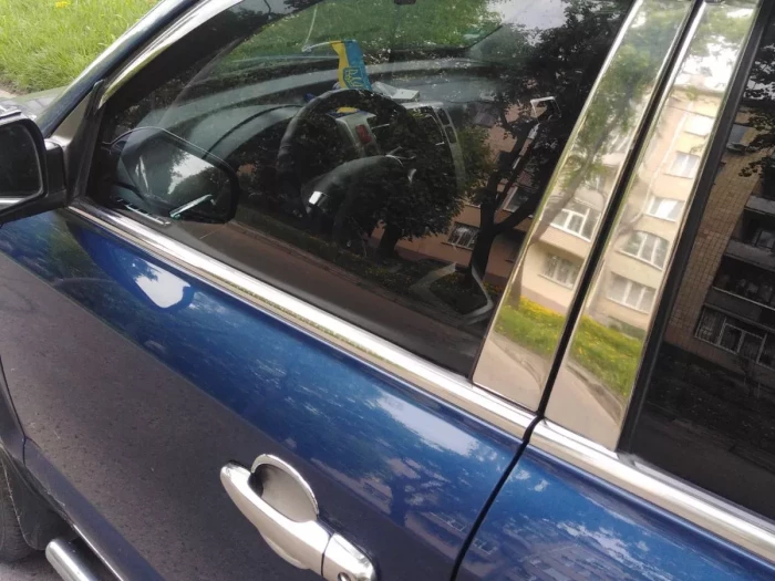 Хром нижние молдинги окон Hyundai Tucson JM (04-10) 7