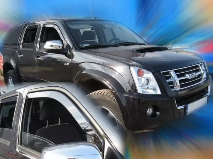 Дефлектори вікон Isuzu D-Max (06-12) 4D - Heko (вставні) 3