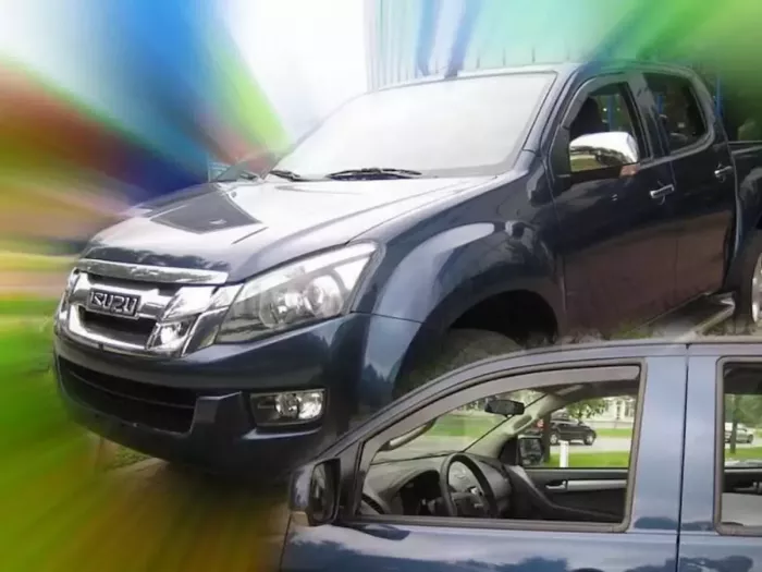 Дефлектори вікон Isuzu D-Max II (12-19) 4D - Heko (вставні) 3
