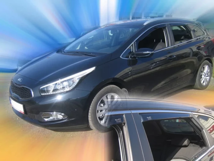 Дефлекторы окон Kia Ceed II (JD; 12-18) SW - Heko (вставные ветровики) 3