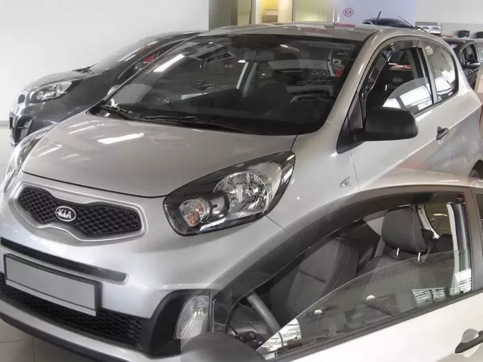 Дефлектори вікон KIA Picanto II (TA; 11-17) 3D - Heko (вставні) 4