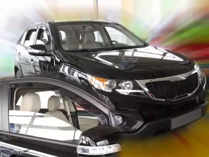 Дефлекторы окон Kia Sorento II (XM; 09-16) - Heko (вставные) 3