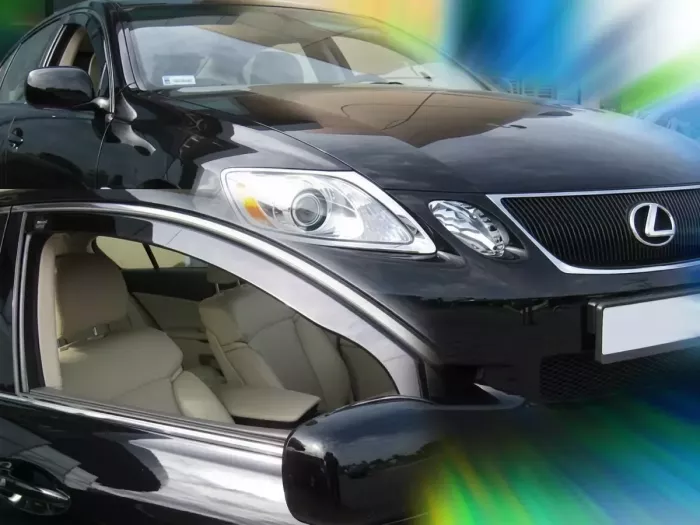 Дефлекторы окон Lexus GS III (05-11) - Heko (вставные) 4