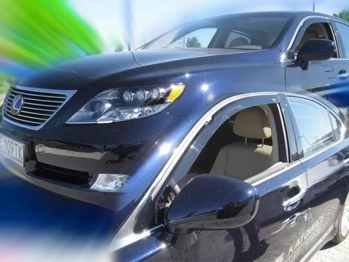 Дефлекторы окон Lexus LS III (07-17) - Heko (вставные) 4