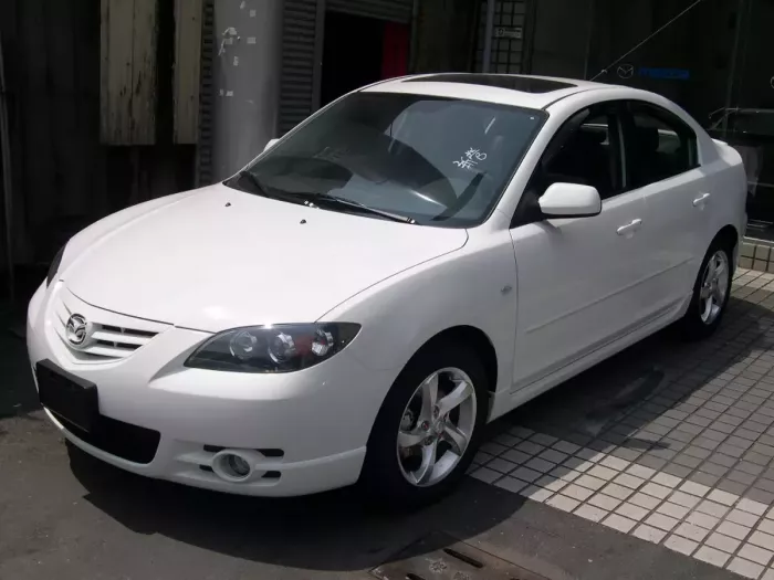 Дефлектори вікон Mazda 3 I (BK; 03-09) Sedan - Hic (накладні) 8
