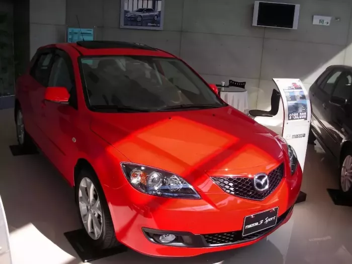 Дефлектори вікон Mazda 3 I (BK; 03-08) Hatchback - Hic (накладні) 8