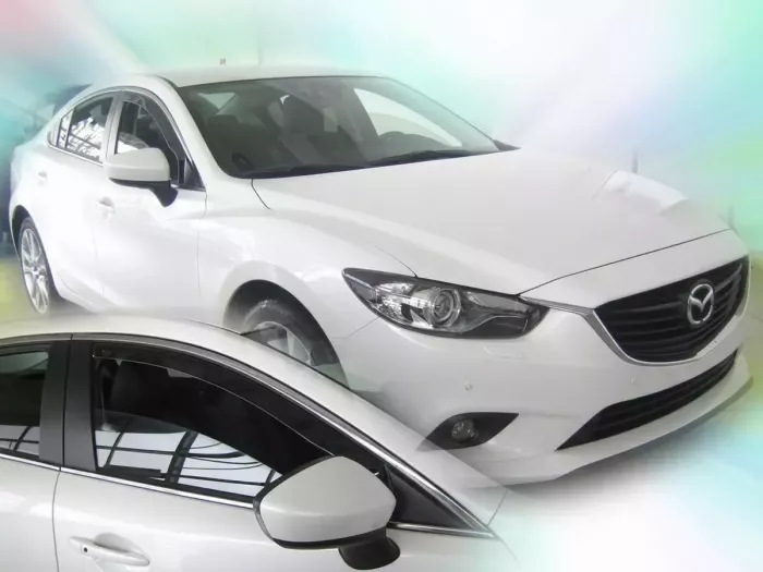 Дефлектори вікон Mazda 6 III (GJ; 12-24) Седан - Heko (вставні) 3