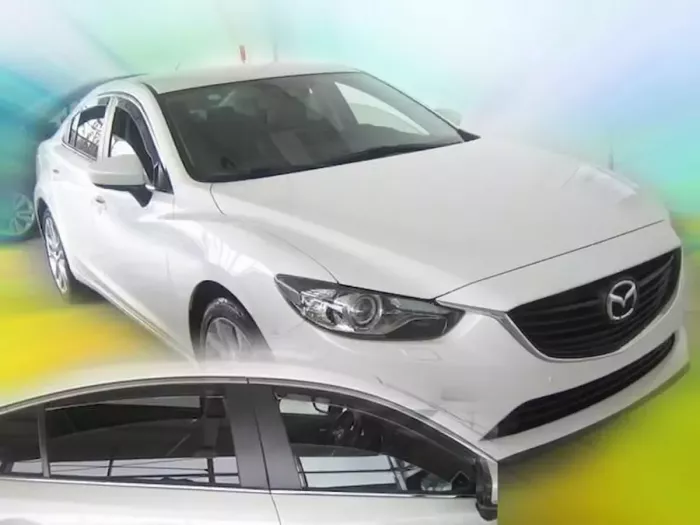 Дефлектори вікон Mazda 6 III (GJ; 12-24) Седан - Heko (вставні) 4