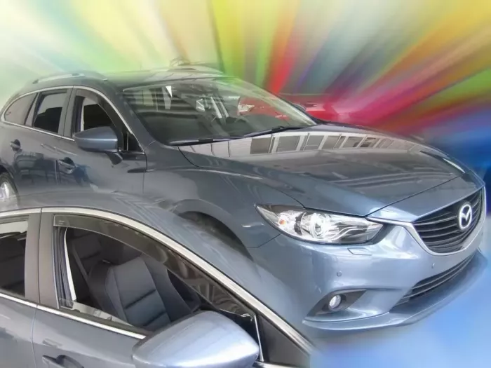 Дефлектори вікон Mazda 6 III (GJ; 13-24) Універсал - Heko (вставні) 3