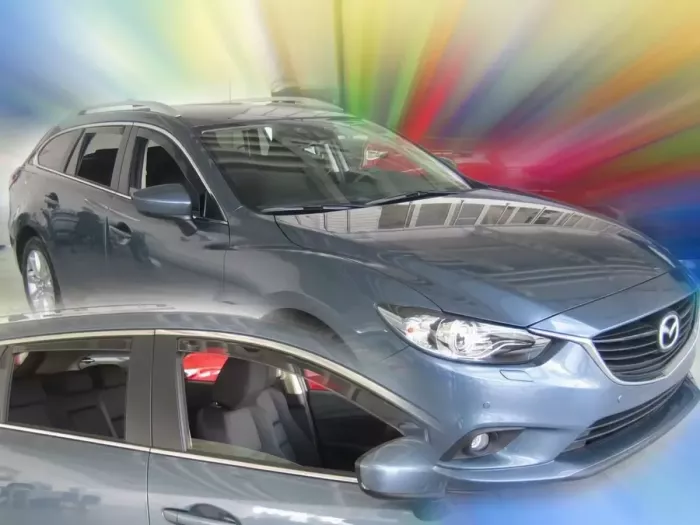 Дефлектори вікон Mazda 6 III (GJ; 13-24) Універсал - Heko (вставні) 4