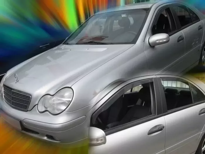 Дефлекторы окон Mercedes C W203 (00-07) Sedan - Heko (вставные) 3
