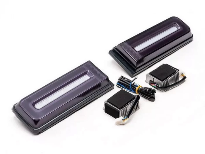 Фонари задние Mercedes G W463 (90-18) - LED чёрные 3