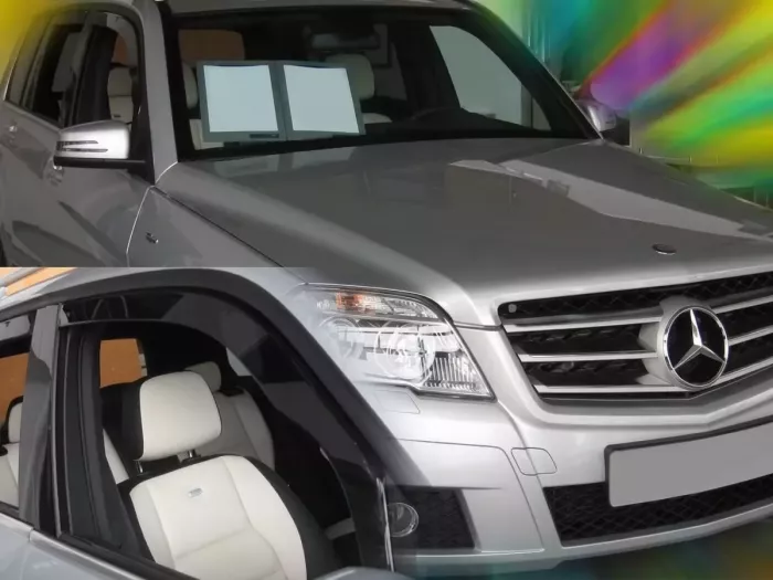 Дефлектори вікон Mercedes GLK X204 (08-15) - Heko (вставні) 3