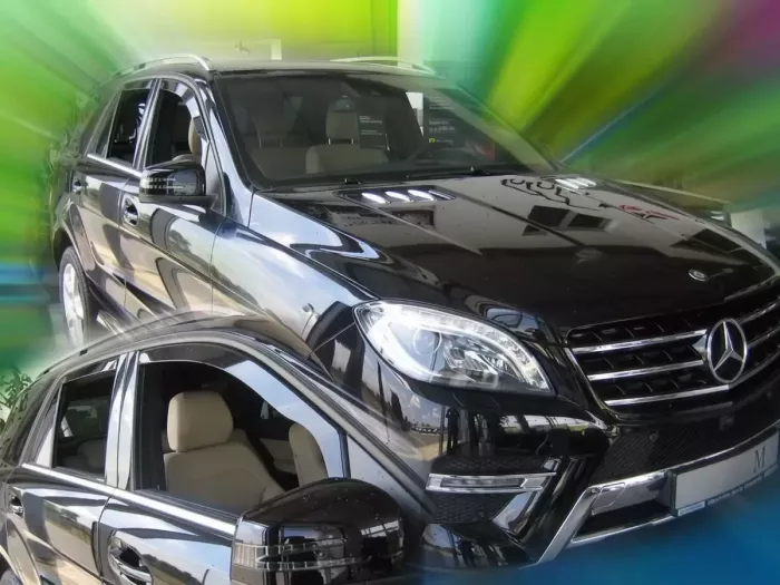 Дефлектори вікон Mercedes ML/GLE W166 (11-19) - Heko (вставні) 3
