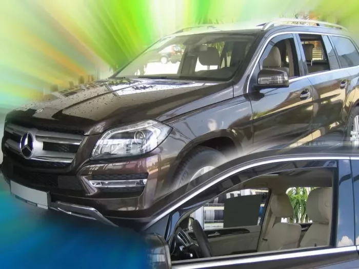 Дефлектори вікон Mercedes ML/GLE W166 (11-19) - Heko (вставні) 4