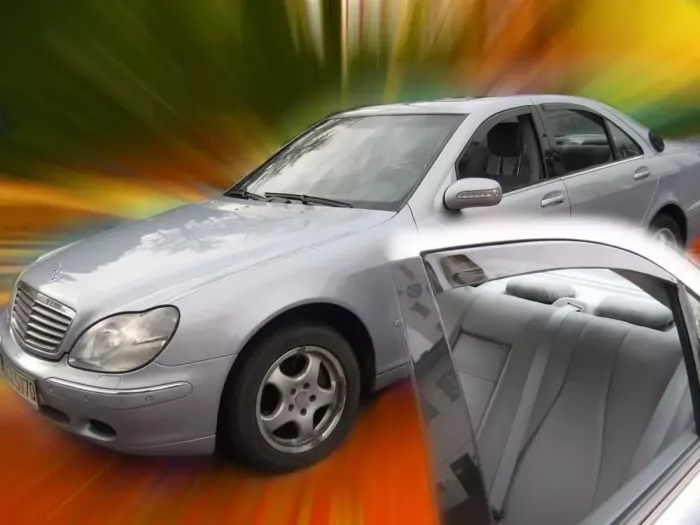 Дефлектори вікон Mercedes S W220 (98-05) Short - Heko (вставні) 4
